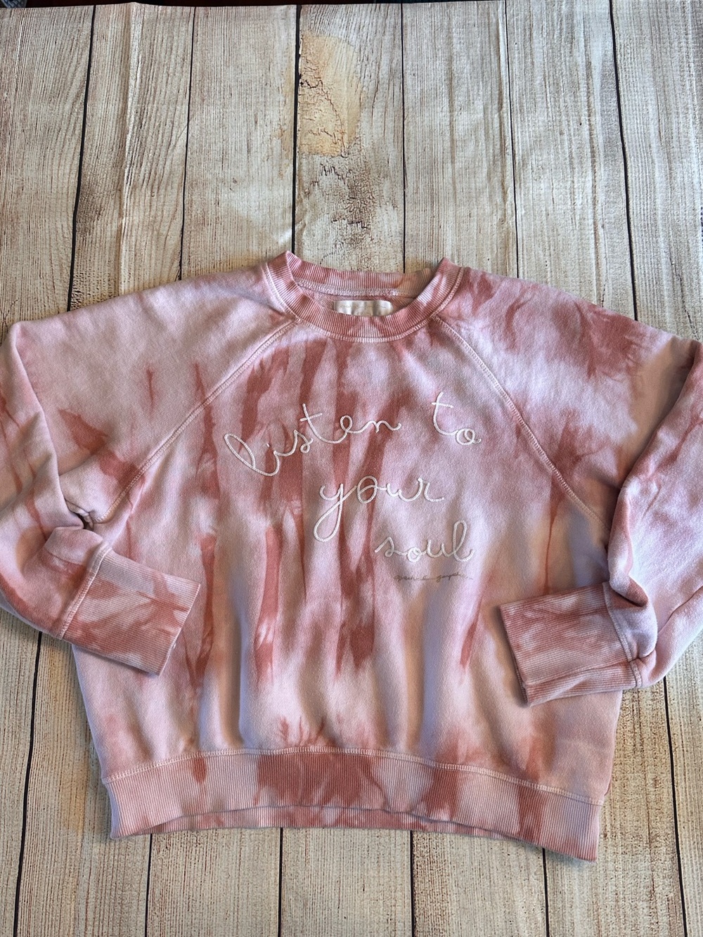 Spiritual Gangster Listen To Your Soul Tie Dye Sweatshirt M